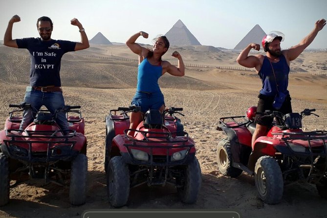 1 Hour ATV at Giza Pyramids from Cairo - Khufu, Khafre, and Menkaure from a different angle