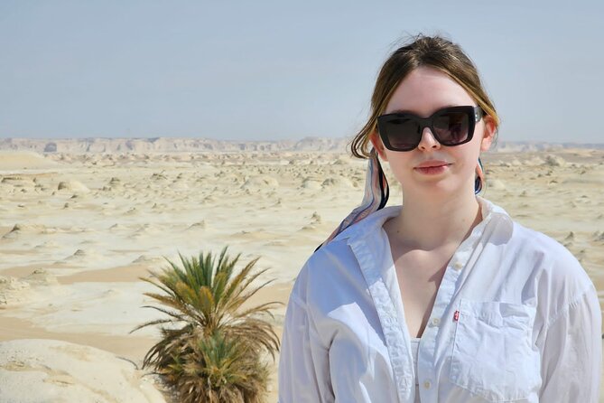 2 Days White Desert And Bahariya Oasis Tour - Aqabat Valley, sand, and sculpted rock
