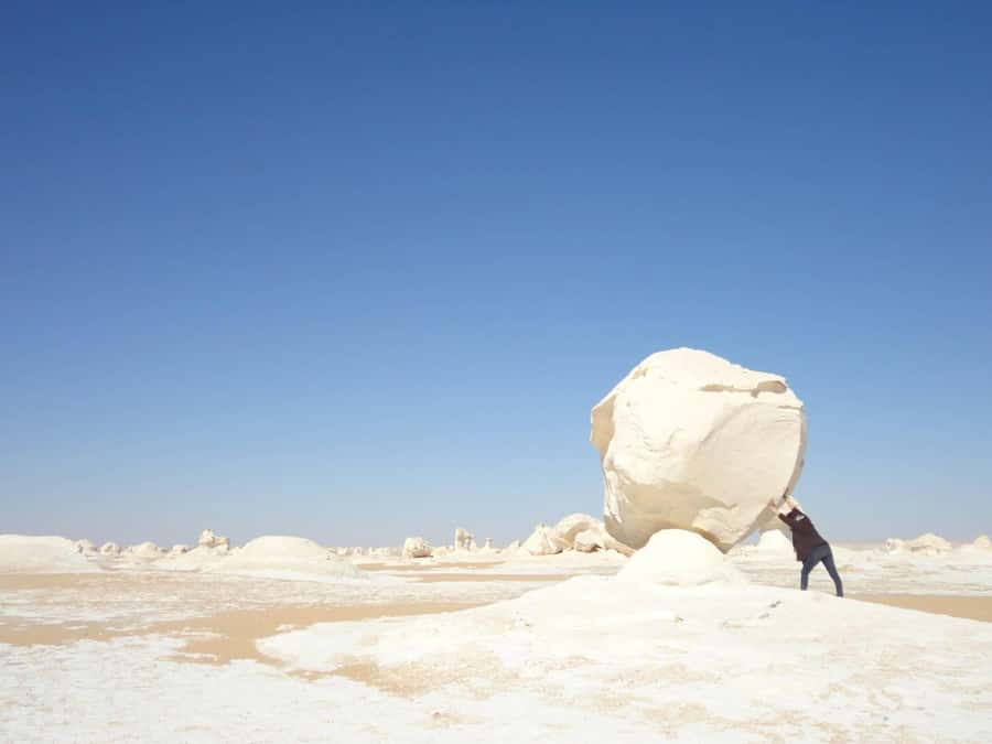 3 Days 2 Nights Visit White Desert & Bahariya From Cairo - Day two: dark hills, warm water, and Crystal Mountain