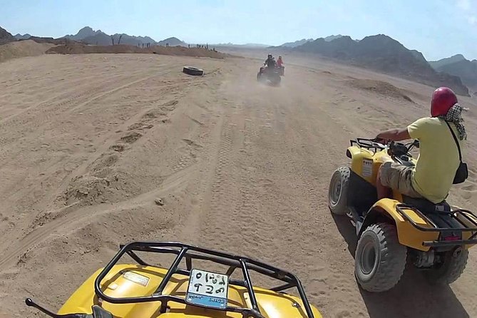 3-Hour Desert Quad Bike in Hurghada Desert - Riding toward the Bedouin village
