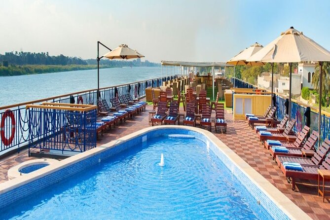 4-Day Nile Cruise sails Aswan to Luxor&Abu Simbel.Hot air Balloon - Kom Ombo at sunset and the river after dark