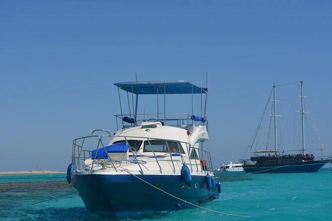 8-Hour Private Boat Charter Exclusive & Lunch Transfer -Hurghada - Snorkeling over coral reefs and colorful fish