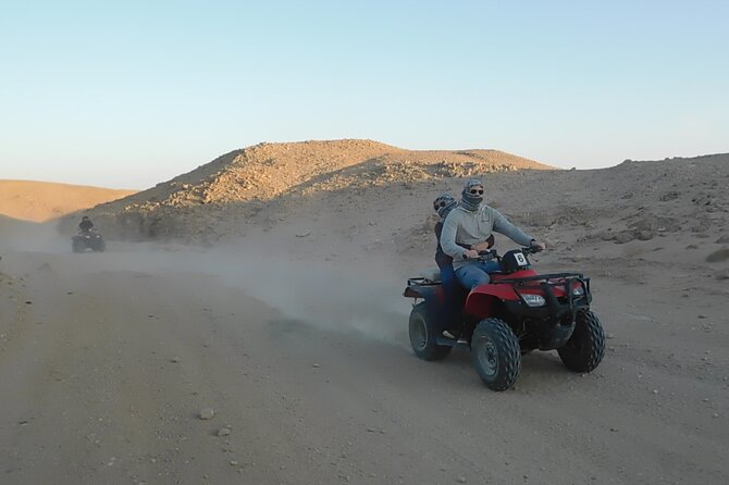Adventure Morning Trip Quad Safari - Coral and shell fossils in the desert rock