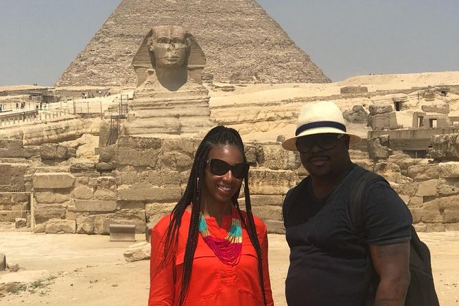 All inclusive 12 Hrs Giza Pyramids, Sphinx Egyptian museum Market Dinner cruise - The Sphinx and Mummification Temple