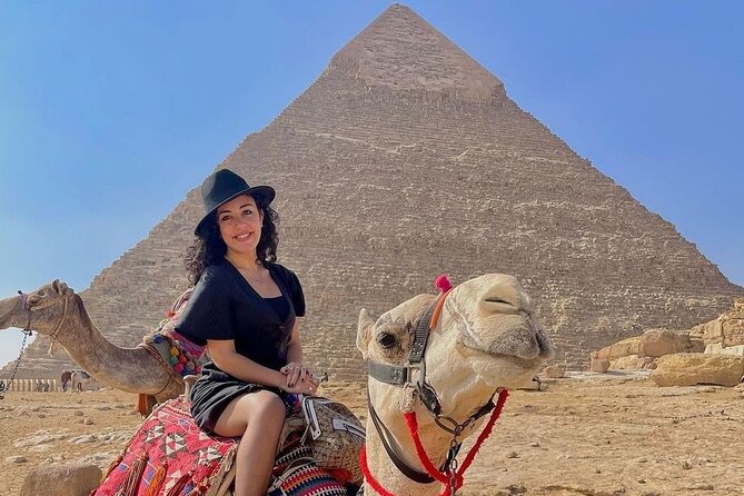ALL INCLUSIVE PRIVATE DAY Giza Pyramids ,CAMEL ride, LUNCH - Starting with hotel pickup in an air-conditioned car