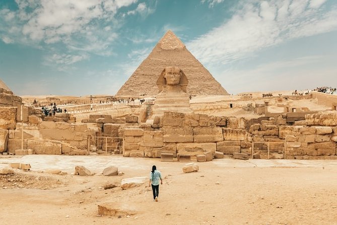 All inclusive tour to Pyramids, Sphinx, Camel, The Museum+Bazzar - What a private guide changes
