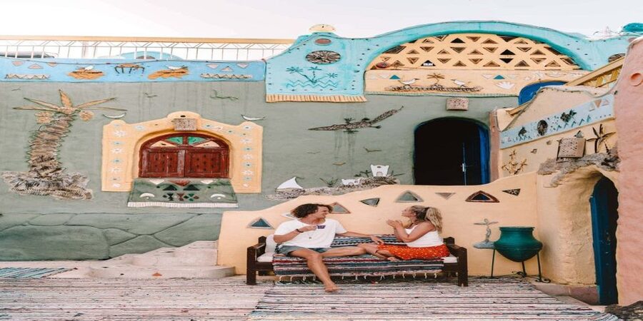 Aswan: Shared Half-Day Tour to the Nubian Village - Entering the colorful streets of Nubian Village