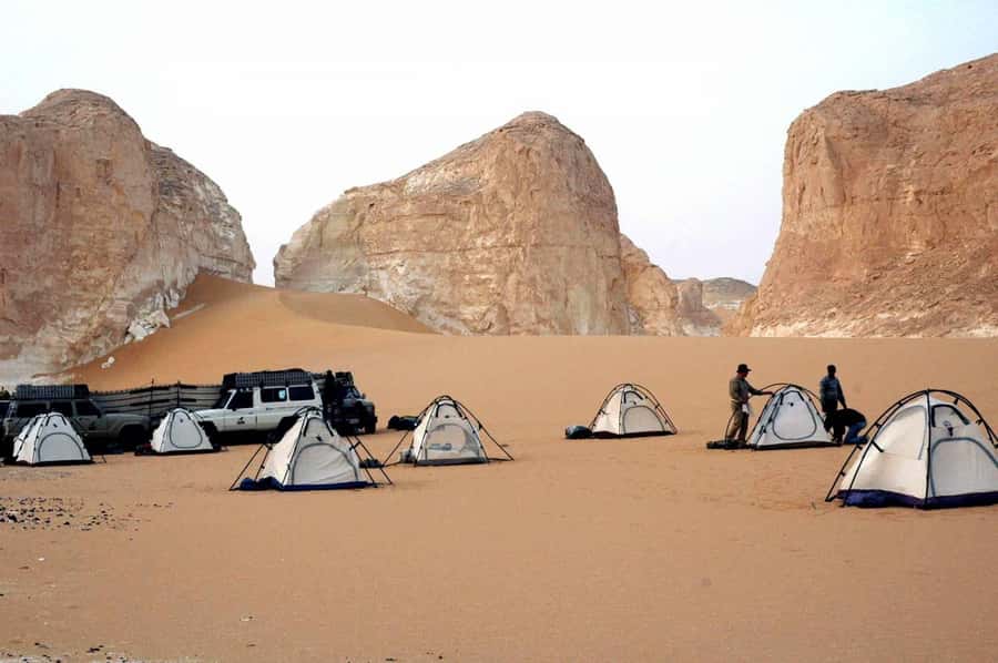 Bahariya Oasis Visit Black And White Desert From Cairo - A Bedouin village, a sulfur well, and Crystal Mountain