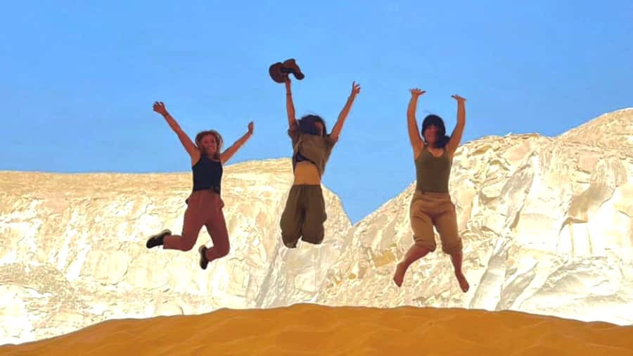 Cairo: 2-Day Bahariya & White Desert Private Camp Adventure - The Black Desert: dark hills against pale sand