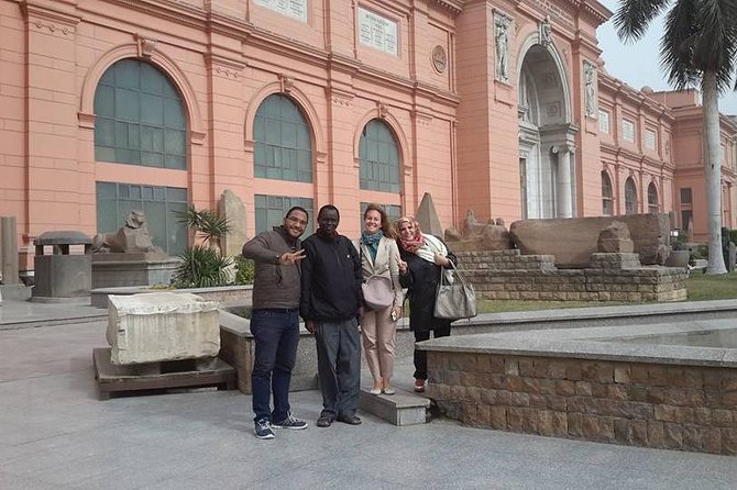 Cairo 8 Hour Private Tour Giza Pyramids, Egyptian Museum & Bazaar - The panoramic viewpoint and the Great Sphinx