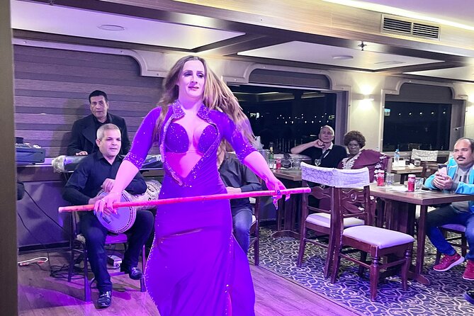 Cairo dinner cruise in Nile River ,Belly Dance and Tanura Show - Boarding the boat and seeing Cairo from the river