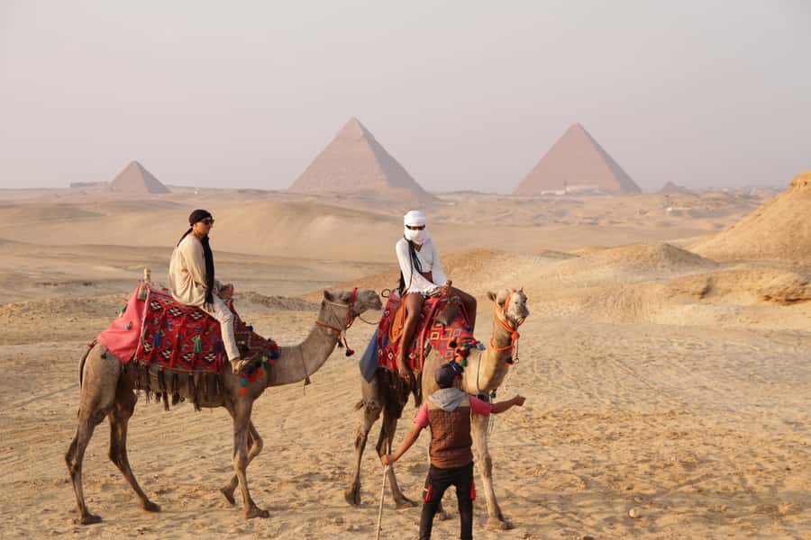 Cairo: Giza Pyramids Tour with Quad Bike Safari & Camel Ride - Meeting the three great pyramids
