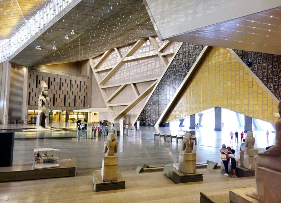 Cairo: Grand Egyptian Museum Ticket w/ Opt. Guide & Transfer - The Pyramids from the museum terraces