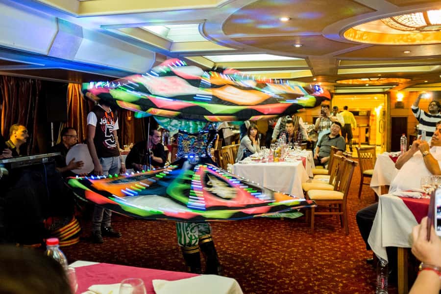 Cairo: Nile Sunset Dinner Cruise, Show & Optional Transfer - The open buffet: generous, tasty and not perfect