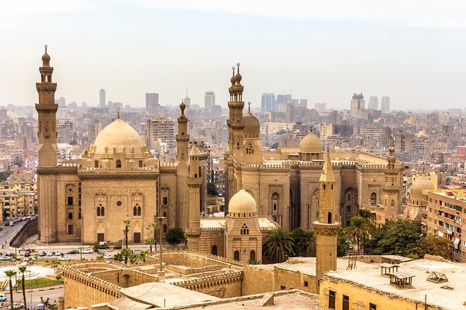 Cairo private guided tours visit Islamic and Coptic Cairo - Amr Ibn Al-As Mosque, an uneven final monument