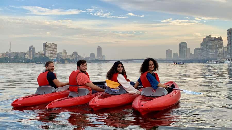 Cairo: Private Nile Kayaking Adventure with hotel transfers. - At the Cairo Kayaking Club, the practical work comes first