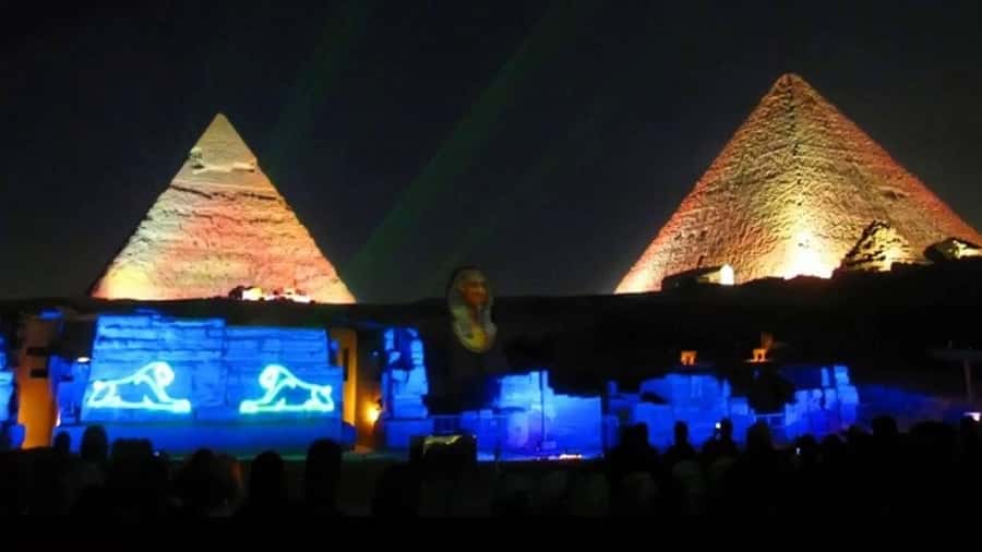 Cairo: Pyramids of Giza Sound & Light Show with City Tour - Moving from Giza into Cairo