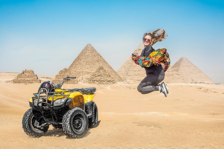 Cairo: Pyramids Quad Bike Adventure & Optional Camel Ride - A short rest with tea and water