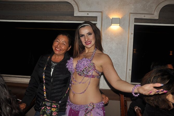 Cairo's Nile Cruise entertainment belly dancer&Tanora show&Dinner - Settling in at your private table