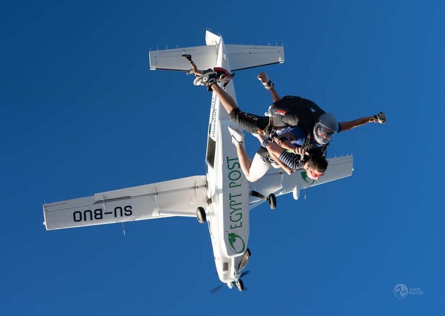 Cairo: Tandem Skydive Experience with Video - The 13,000-foot ascent and freefall