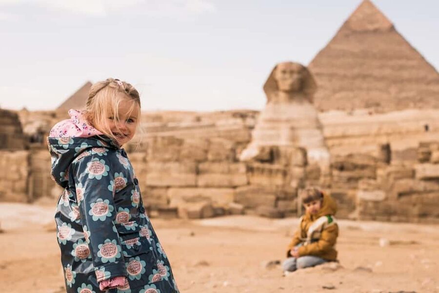 Cairo: Trip Pyramids, Sakkara, & Memphis Tour with Lunch - Giza Pyramids: the big opening act
