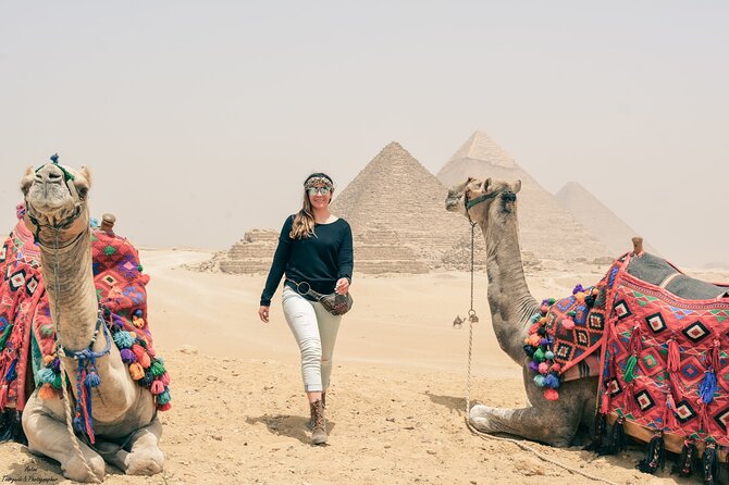 Camel Ride around Giza Pyramids Sunset or Sunrise or any time - What the two-hour Giza camel ride includes