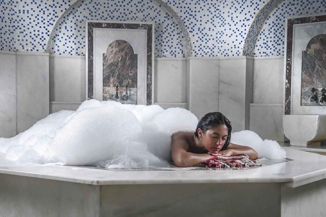 Cleopatra Bath Massage Sauna, Steam, Jacuzzi & Transfer-Hurghada - The heated marble and kese scrub
