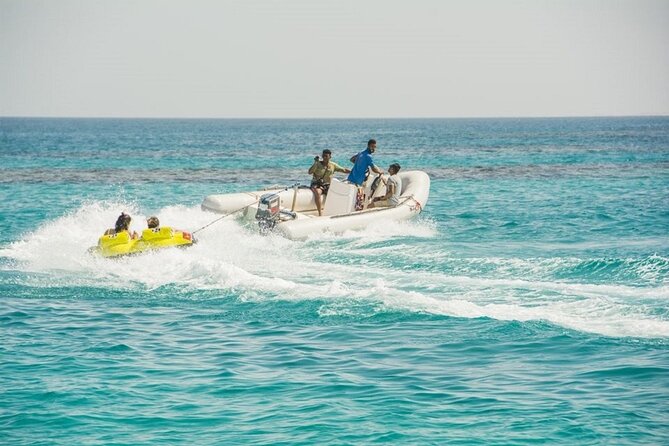 Dolphin House Snorkeling,Water Sports, Lunch & Transfer- Hurghada - Speedboat water sports with life jackets
