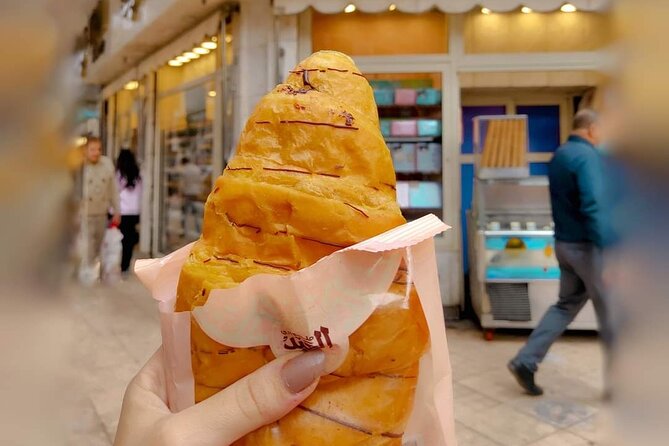 Egypt Food Tour & Egyptian food - Old Cairo streets, a bazaar, and a mosque