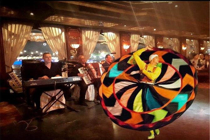 Evening Dinner Nile Cruise in Cairo with Private Transport - Live music, Tanoura dancing, and belly dancing