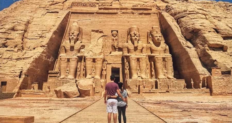 From Aswan:4 Days Nile Cruise Luxor Abu Simbel & Air Balloon - Day 1: High Dam views and Philae Temple
