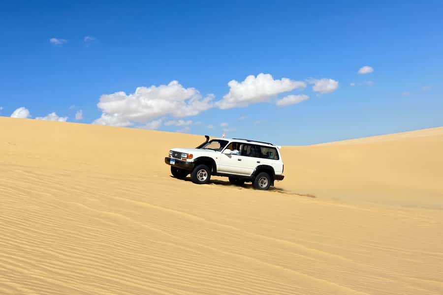 From Cairo: Desert Safari, Camel Ride, Magic Lake, & Lunch - From Cairo to Qarun Lake in about two hours