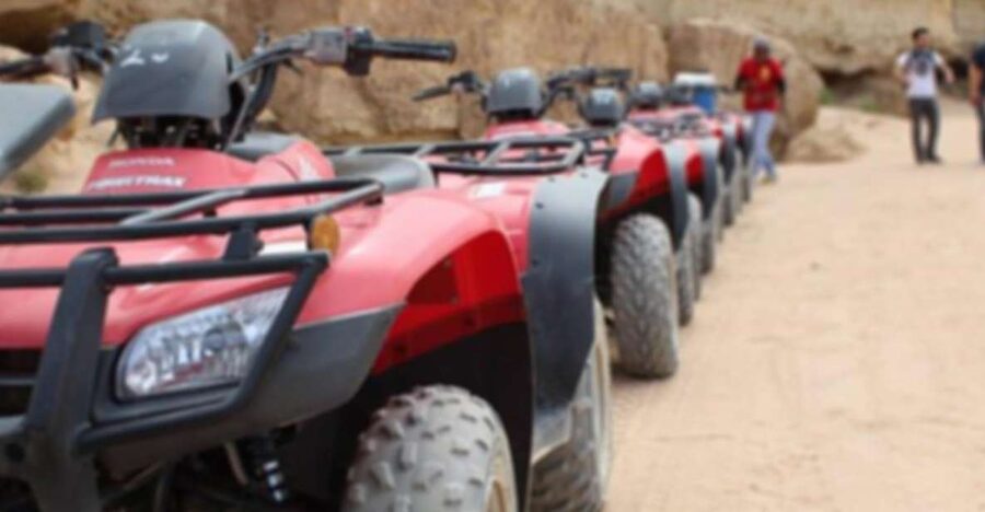 From El Gouna: Dry Canyon Quad Bike Morning Tour - Leaving El Gouna for the motor park