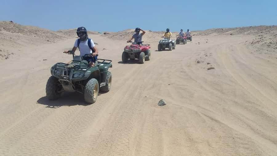 From Hurghada: Makadi Bay ATV Tour - Photo stops among cliffs, dunes, and sea