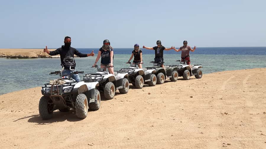From Hurghada: Makadi Bay ATV Tour - Reaching the natural beach