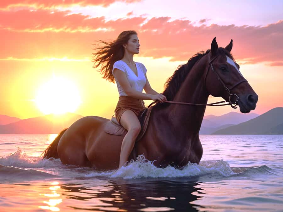 From Hurghada: Makadi Bay Horse Riding Tour - Getting comfortable with the horses