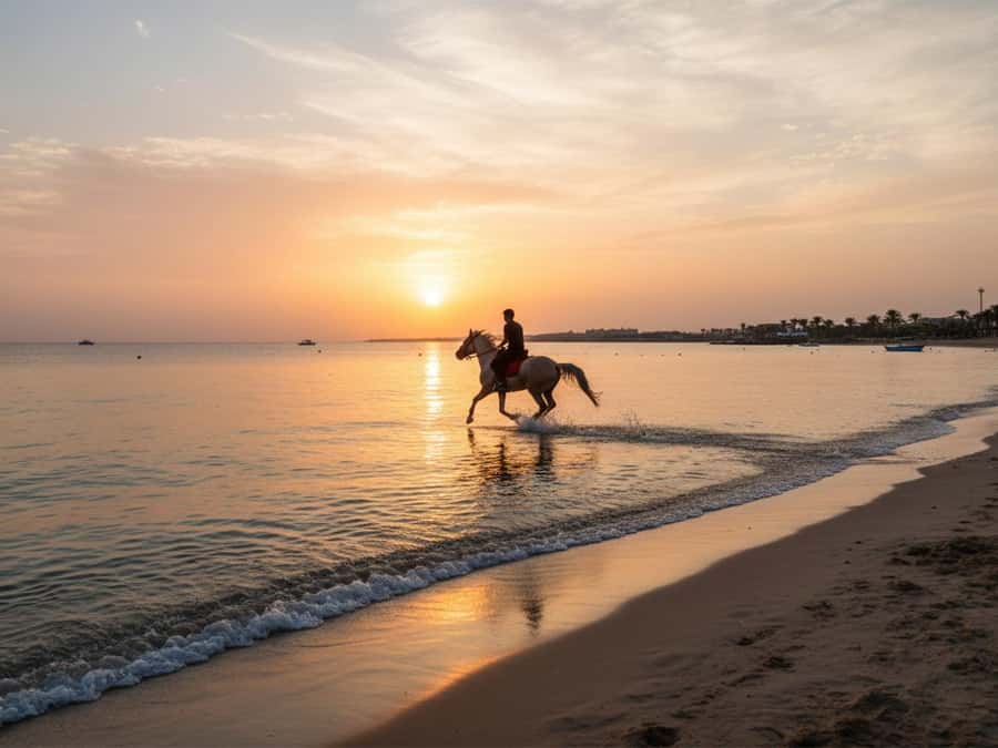 From Hurghada: Red Sea Sunrise and Desert Horseback Riding - Getting from your hotel to Sahl Hasheesh