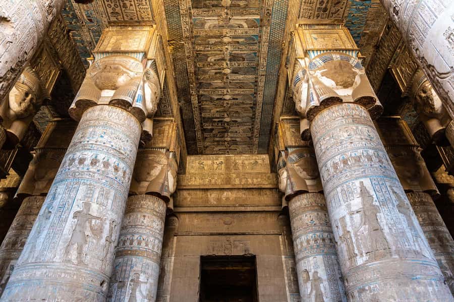 From Luxor: Dendera Temple All-Inclusive Tour & Felucca Ride - Entering the Temple of Hathor at Dendera