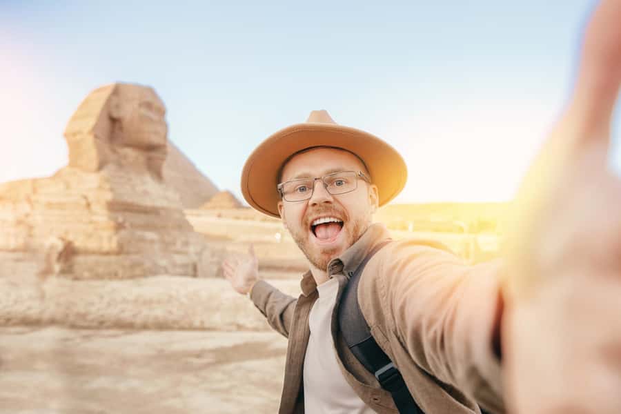 From Sharm El Sheikh: Cairo Pyramids Full-Day Tour by Plane - Giza begins with the pyramids and Sphinx