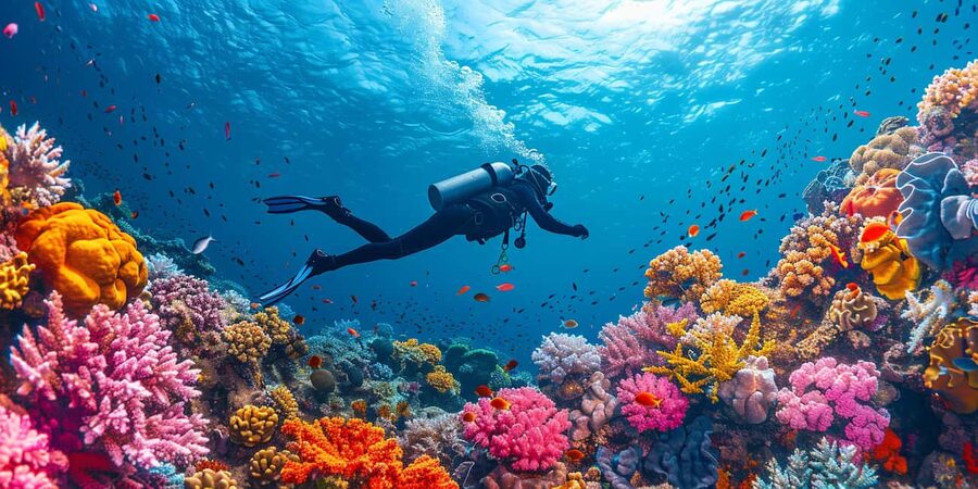 From Sharm: Ras Muhammed & White Island By Boat & intro Dive - The first water stop at Ras Muhammad