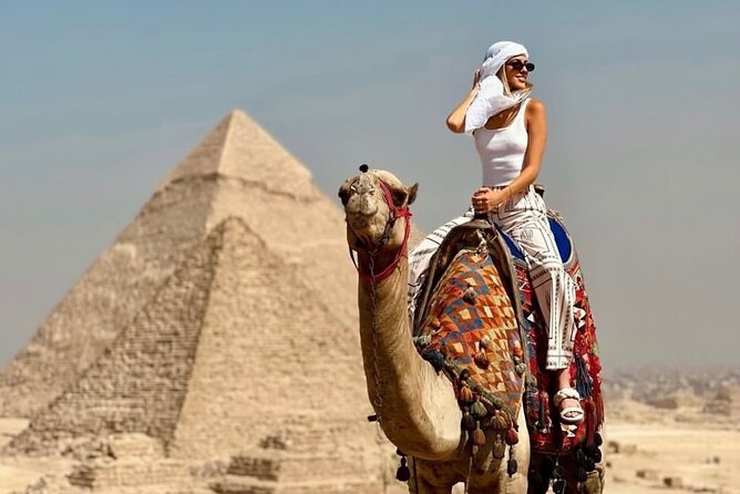 Full day to Giza Pyramids and Grand Egyptian Museum, And felucca - The panorama viewpoint and the one-hour camel ride
