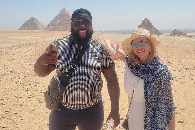 Full Day Tour Giza Pyramids, Sphinx, Saqqara &Dahshur Pyramids - The panoramic viewpoint and camel option