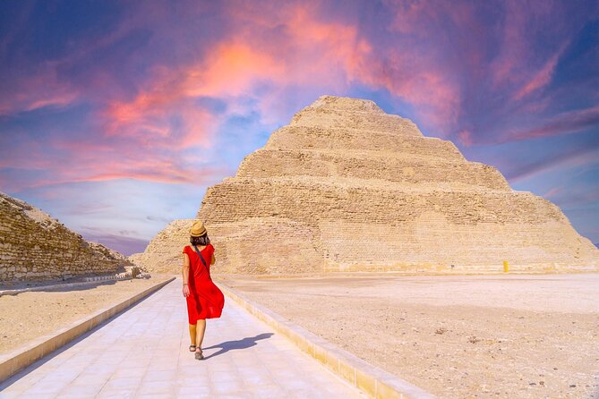 Full-Day Tour to Giza Pyramids, memphis and Sakkara Step Pyramid - A 30-minute camel ride around Giza