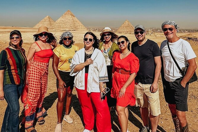 Full-Day Tour to Giza Pyramids Saqqara Memphis Sphinx Private - Starting with the Great Pyramids of Giza