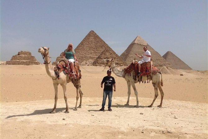 Full Day Tour to Giza Pyramids with Camel Ride and Egyptian Museum in Cairo - Hotel Pickup at 8:00 a.m.