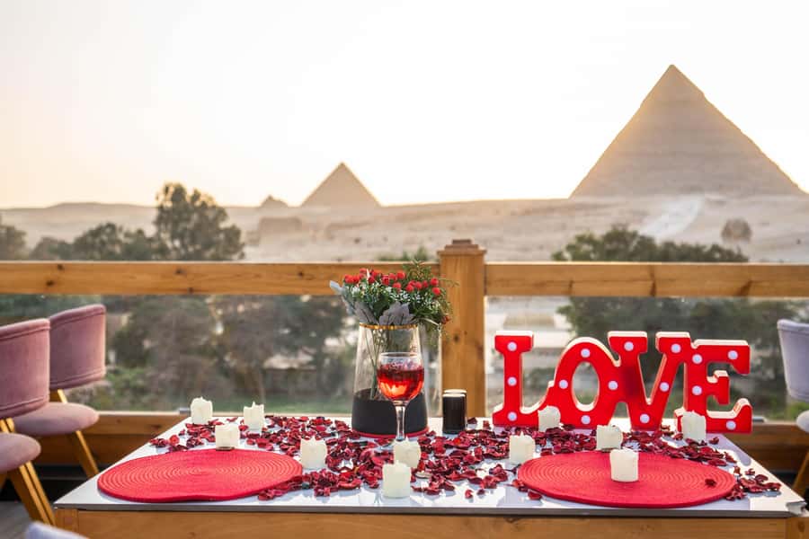 Giza: Dinner with Pyramids All Around You at Rooftop7000 - Transport Zones and Extra Charges