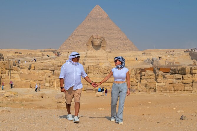 Giza Pyramids and Sphinx with Camel ride & Mummification Temple - The Sphinx and Valley Temple, one hour of atmosphere