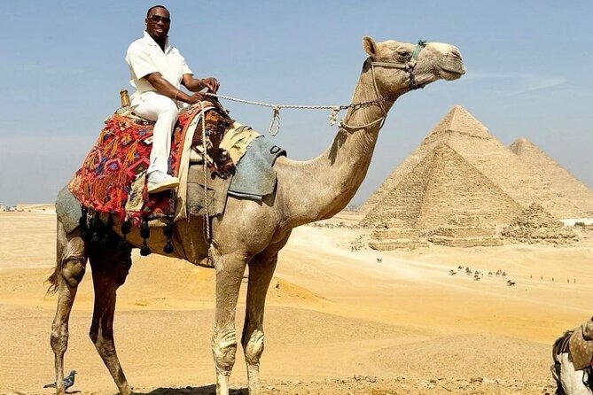 Giza Pyramids, Camel ride and Shopping with ATV Quad bike - The best pyramid photographs come from the upper plateau