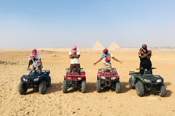Giza Pyramids, Camel ride and Shopping with ATV Quad bike - A 30-minute camel ride with pyramid views