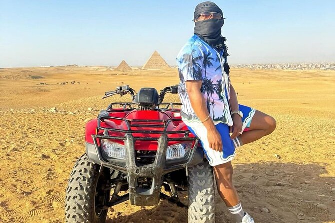 Giza Pyramids, Camel ride, Shopping with ATV Quad bike - Seeing Khufu, Khafre, and Menkaure
